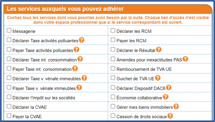 services adhésion